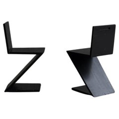 Gerrit Thomas Rietveld, Zigzag Chair, Black, From the Rietveld Academy
