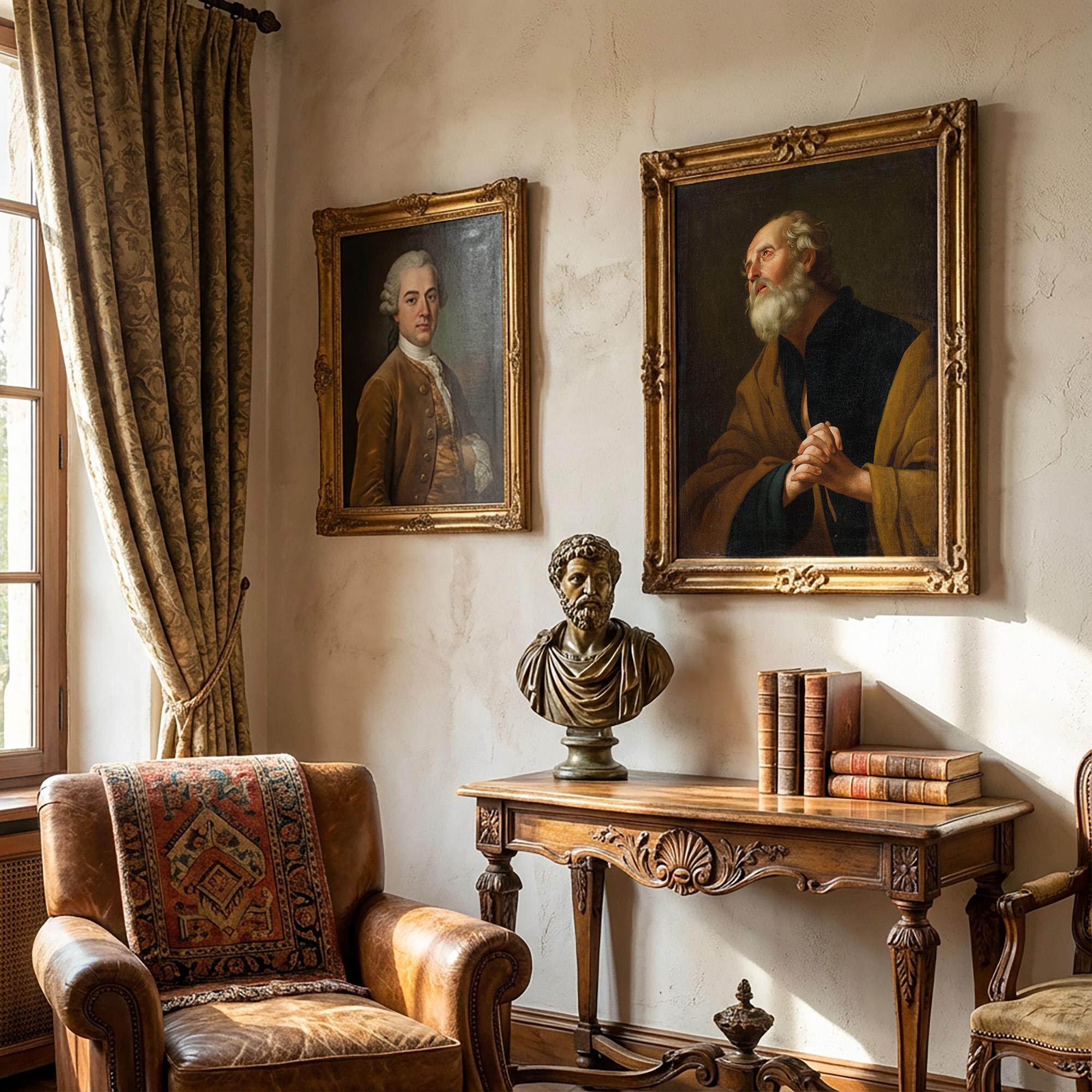 Gerrit Van Honthorst (d'après), Saint Peters en pénitence - Painting de Gerrit van Honthorst