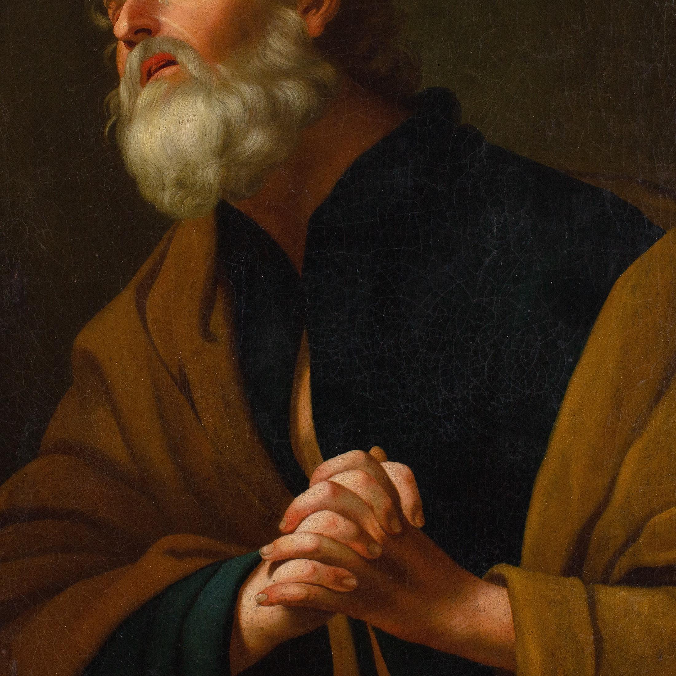 Gerrit Van Honthorst (After), Saint Peter In Penitence For Sale 1