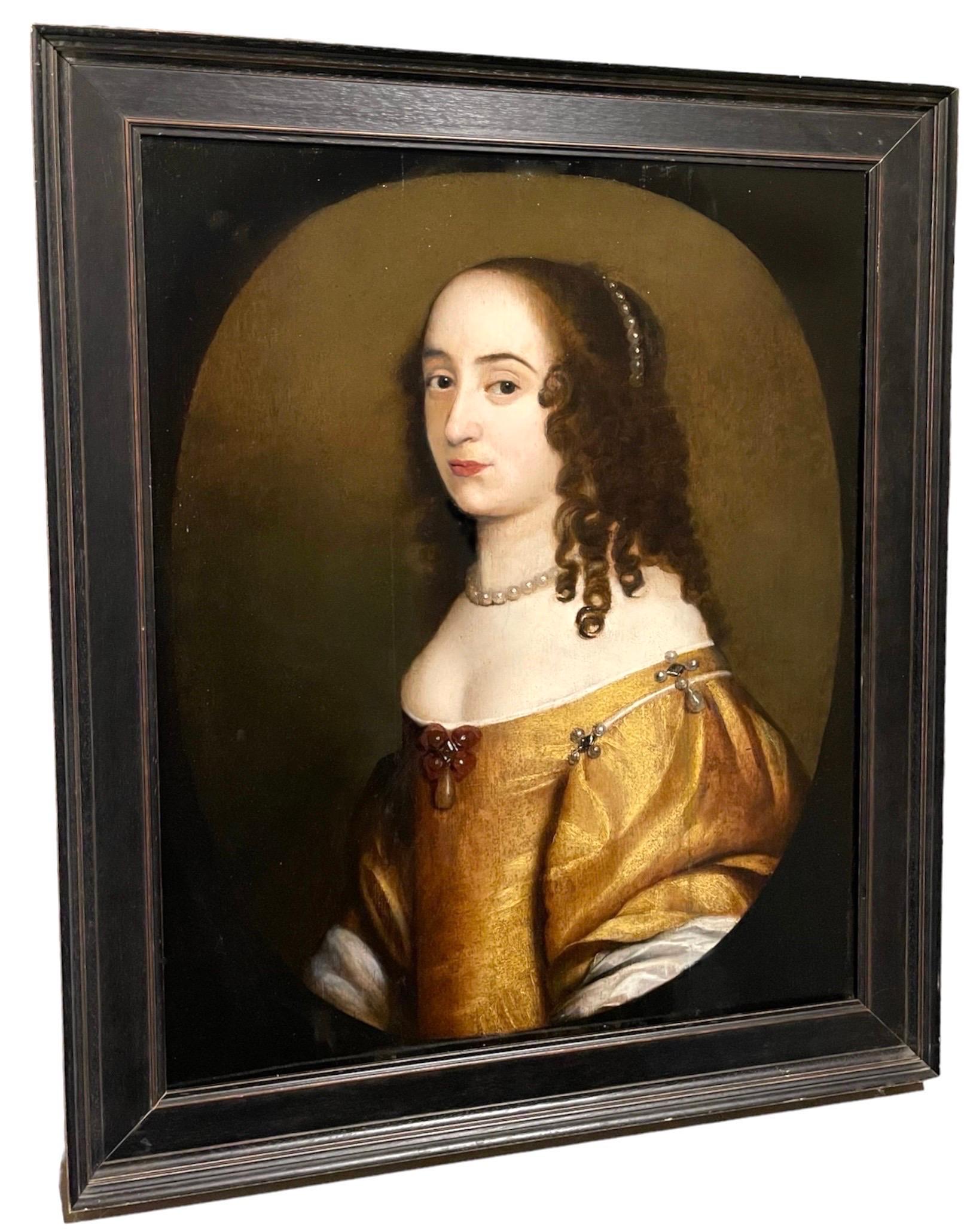Niederländisches Porträt einer Prinzessin aus dem 17. Jahrhundert, wahrscheinlich Sophia Van De Palts (Alte Meister), Painting, von Gerrit Van Honthorst (studio of)