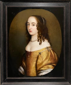 Retrato holandés del siglo XVII de una princesa, presumiblemente Sophia Van De Palts