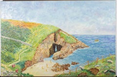 Gerry B. Gibbs - 1969 Huile, Scène de plage