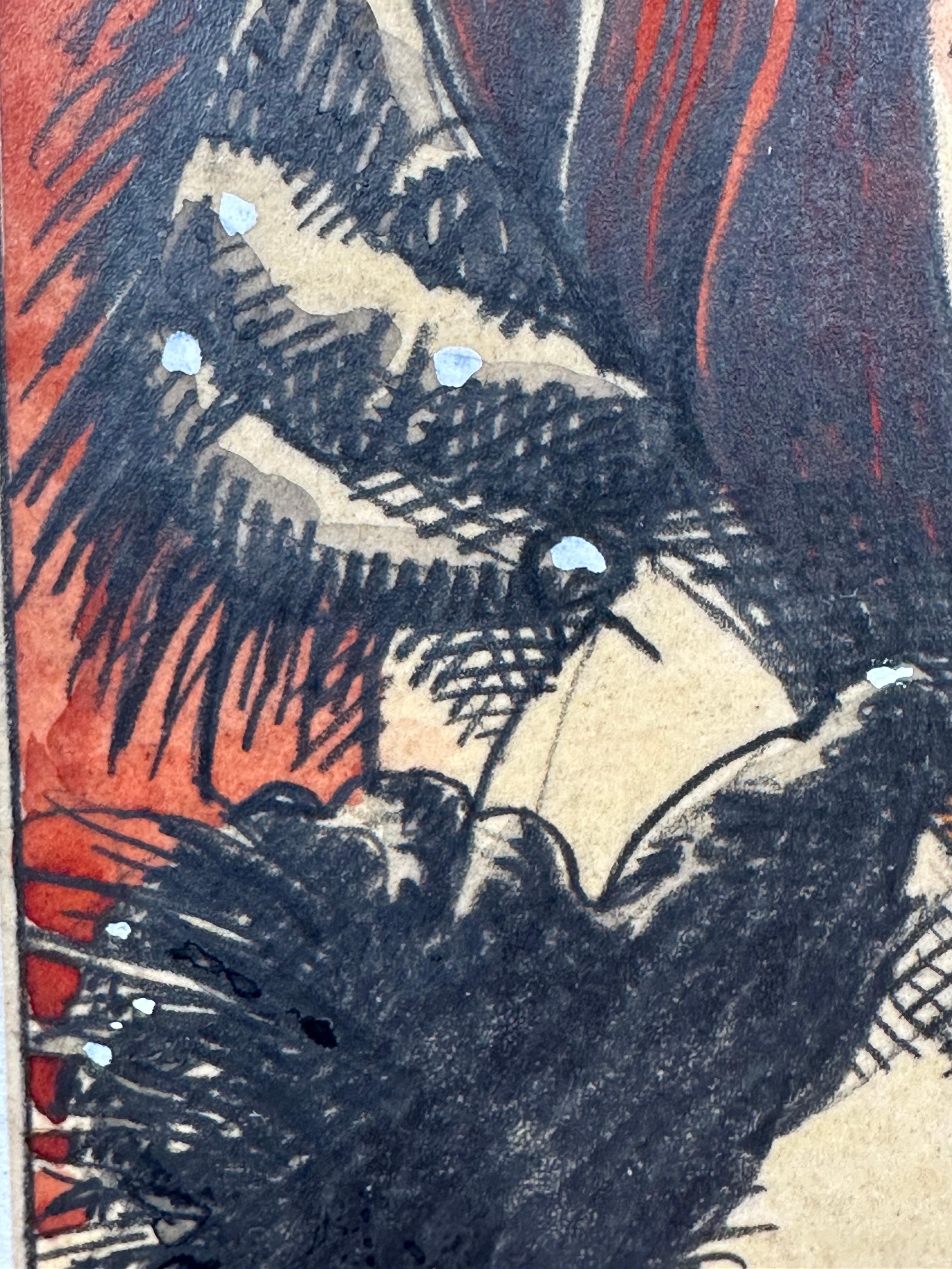 Dian Fossey Magazin Illustration Malerei im Angebot 2