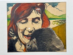 Dian Fossey Magazine Illustration Painting