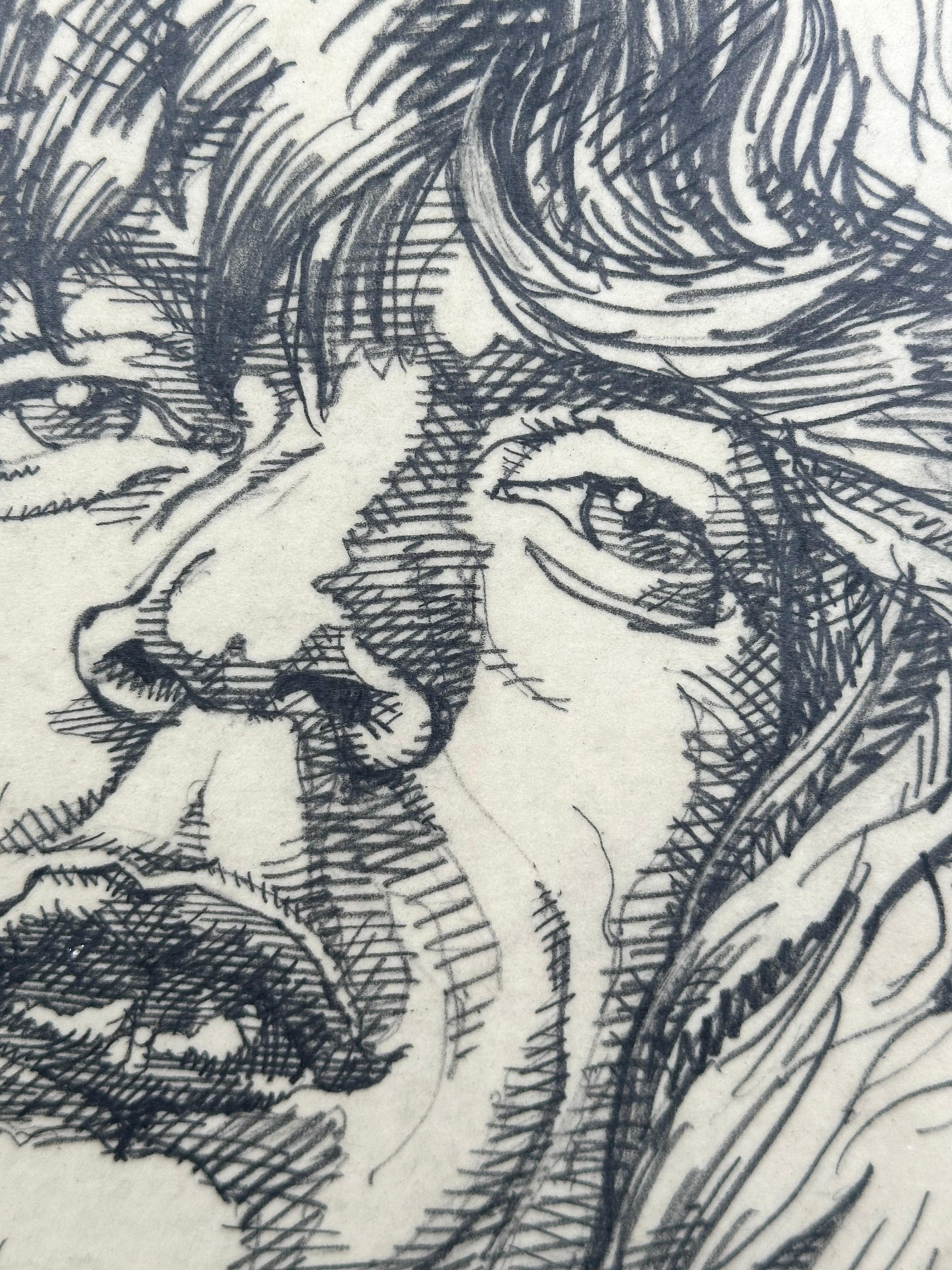 Mick Jagger 1977 Magazine Illustration portrait Dessin - Réalisme Art par Gerry Gersten