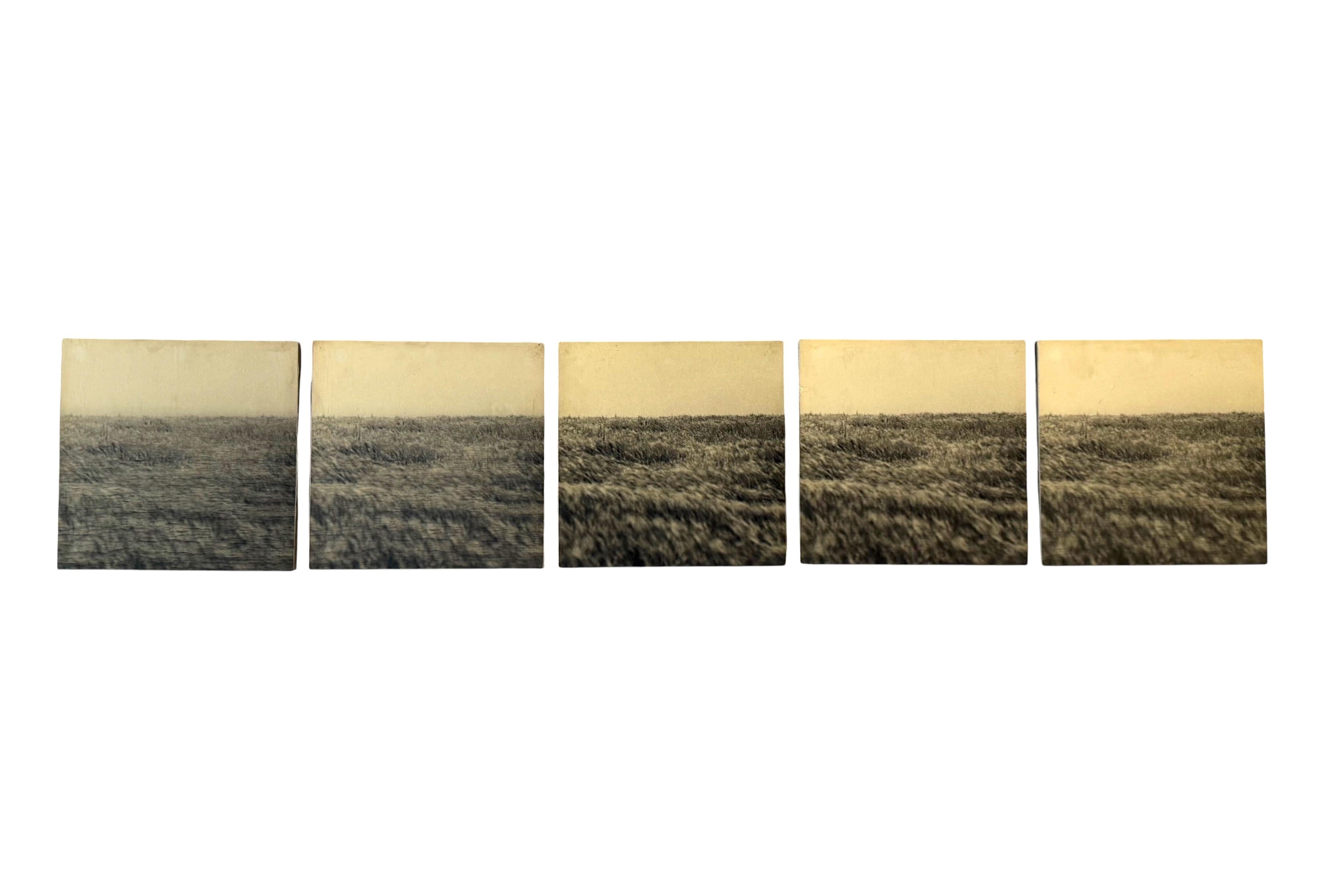 Gerry Hunt (1927 - 2023), set of  5 photos mounted on wood panels, UK 1977 (Minimalistisch) im Angebot
