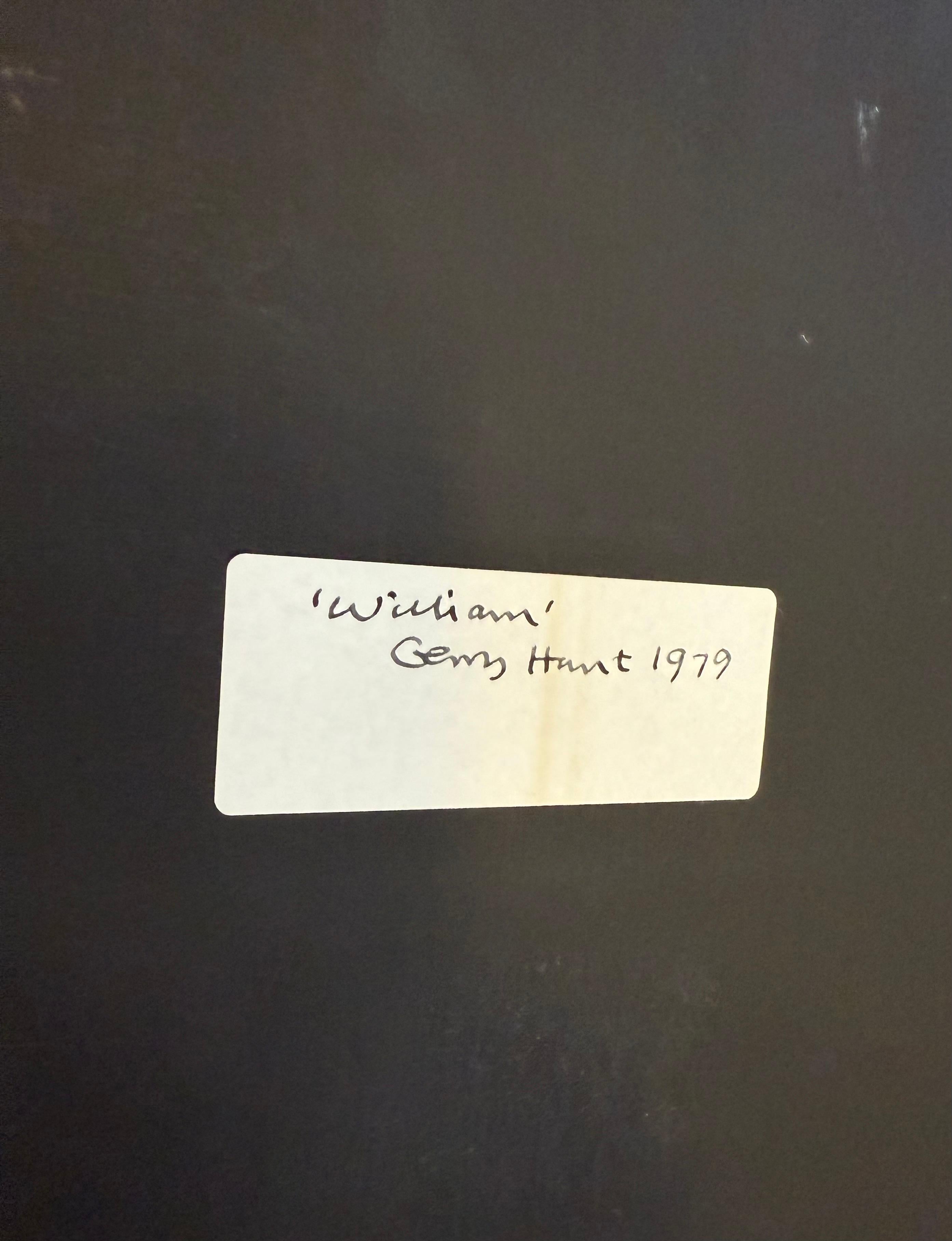 Bois Gerry Hunt, 'William' set of  2 photographical works mounted on wood, UK 1979 en vente