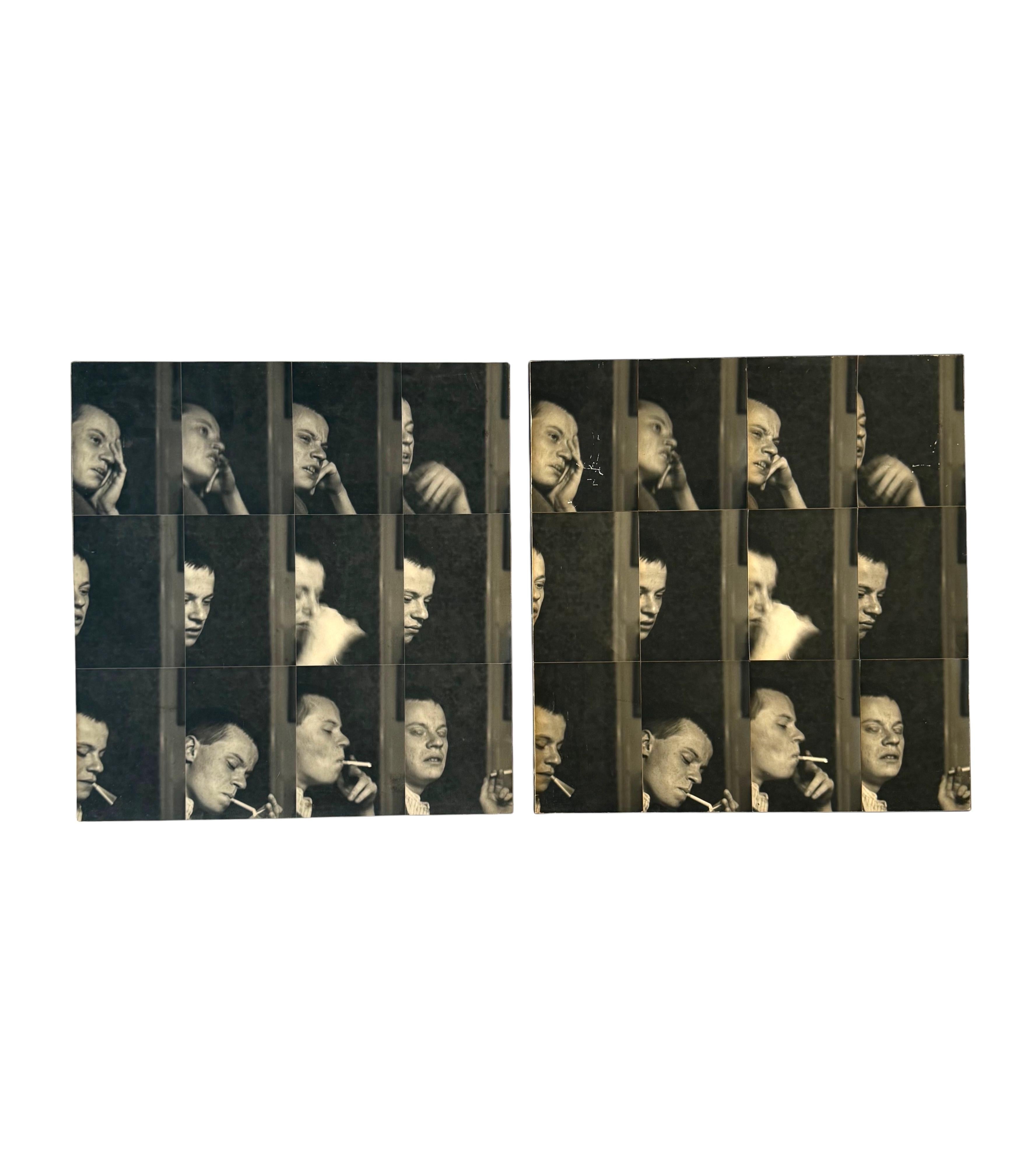 Gerry Hunt, 'William' set of  2 photographical works mounted on wood, UK 1979 en vente 2