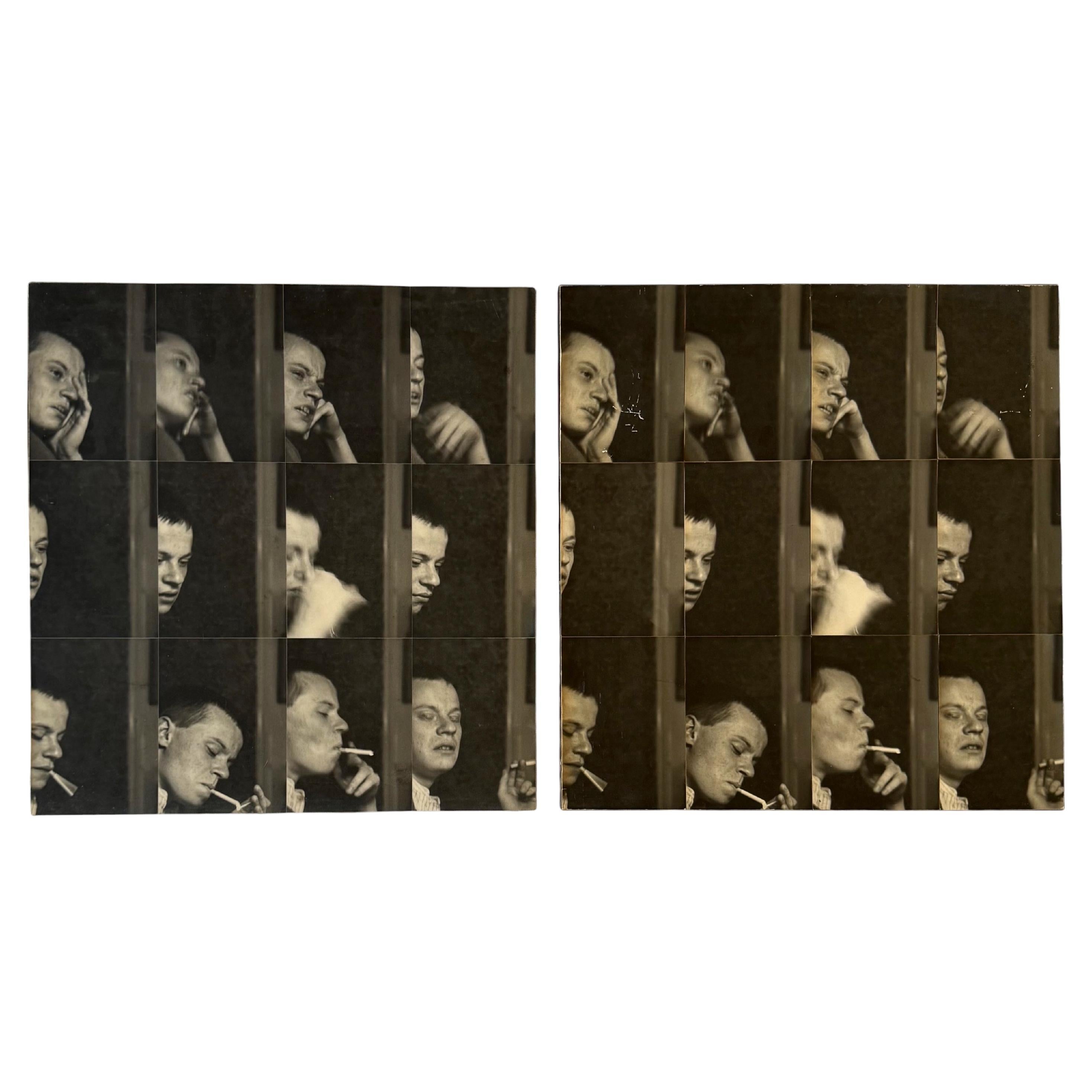 Gerry Hunt, 'William' set of  2 photographical works mounted on wood, UK 1979