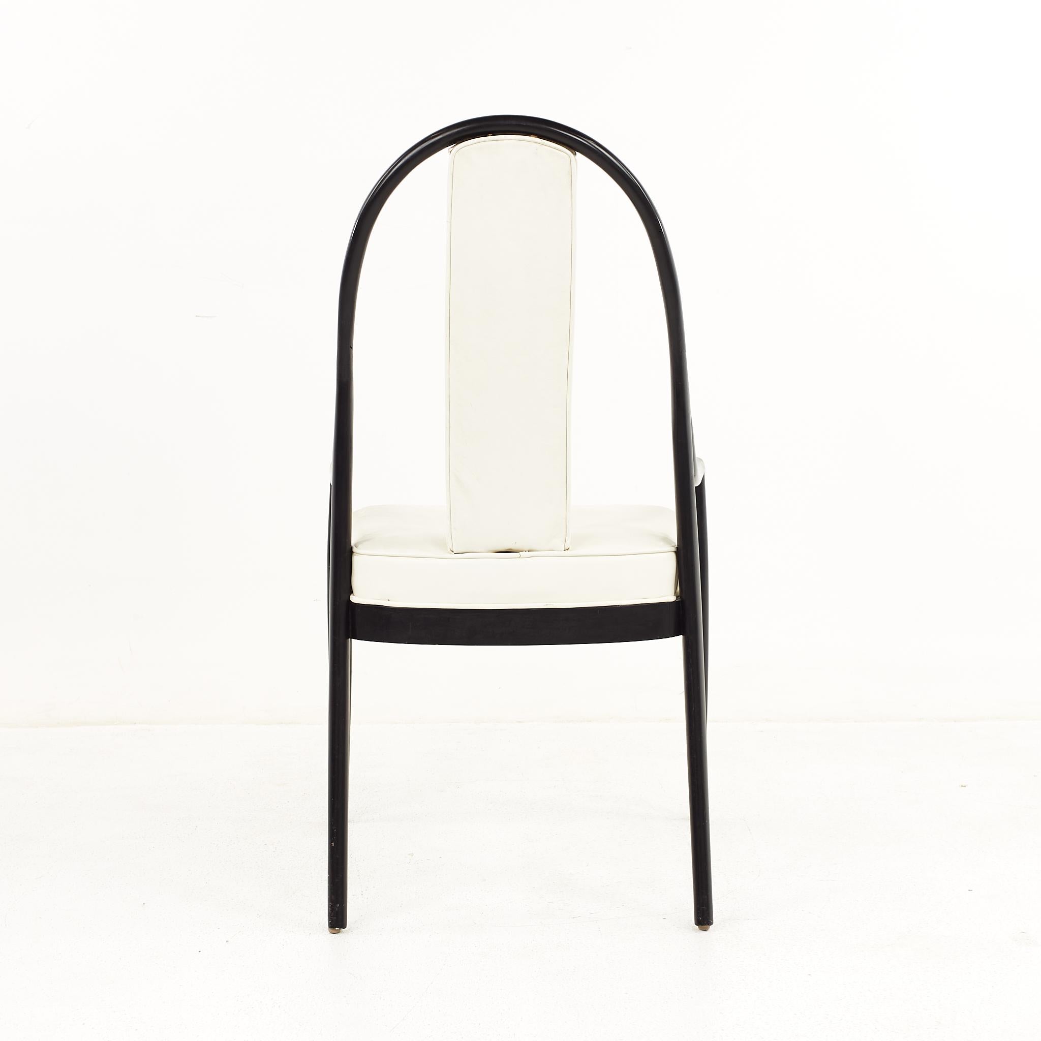 Gerry Zanck for Gregori Mid-Century Ebonized Walnut Dining Chairs, Set of 6 For Sale 1