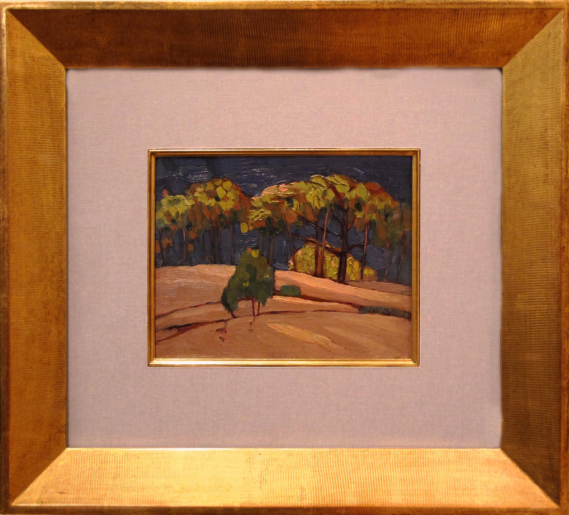 Gershon Benjamin Landscape Painting - "Through the Trees"