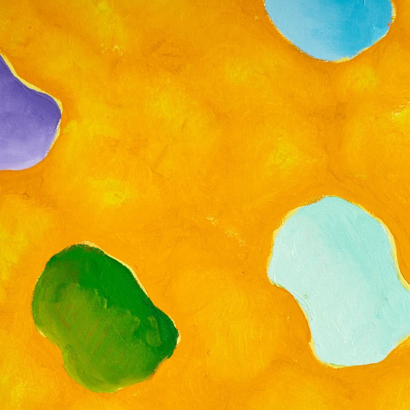 Ringelblumenfreude (Orange), Abstract Painting, von Gershon Iskowitz
