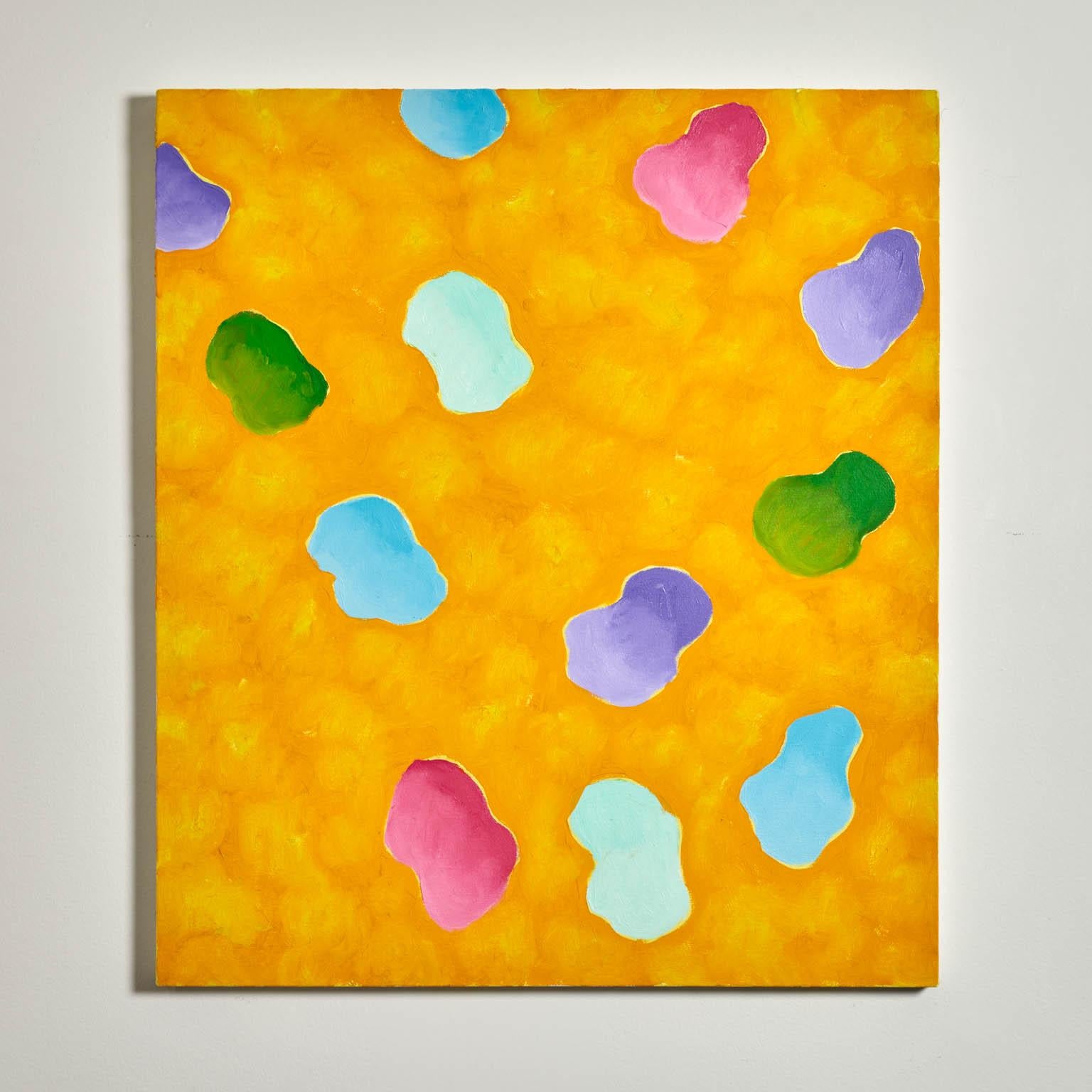 Gershon Iskowitz Abstract Painting – Ringelblumenfreude
