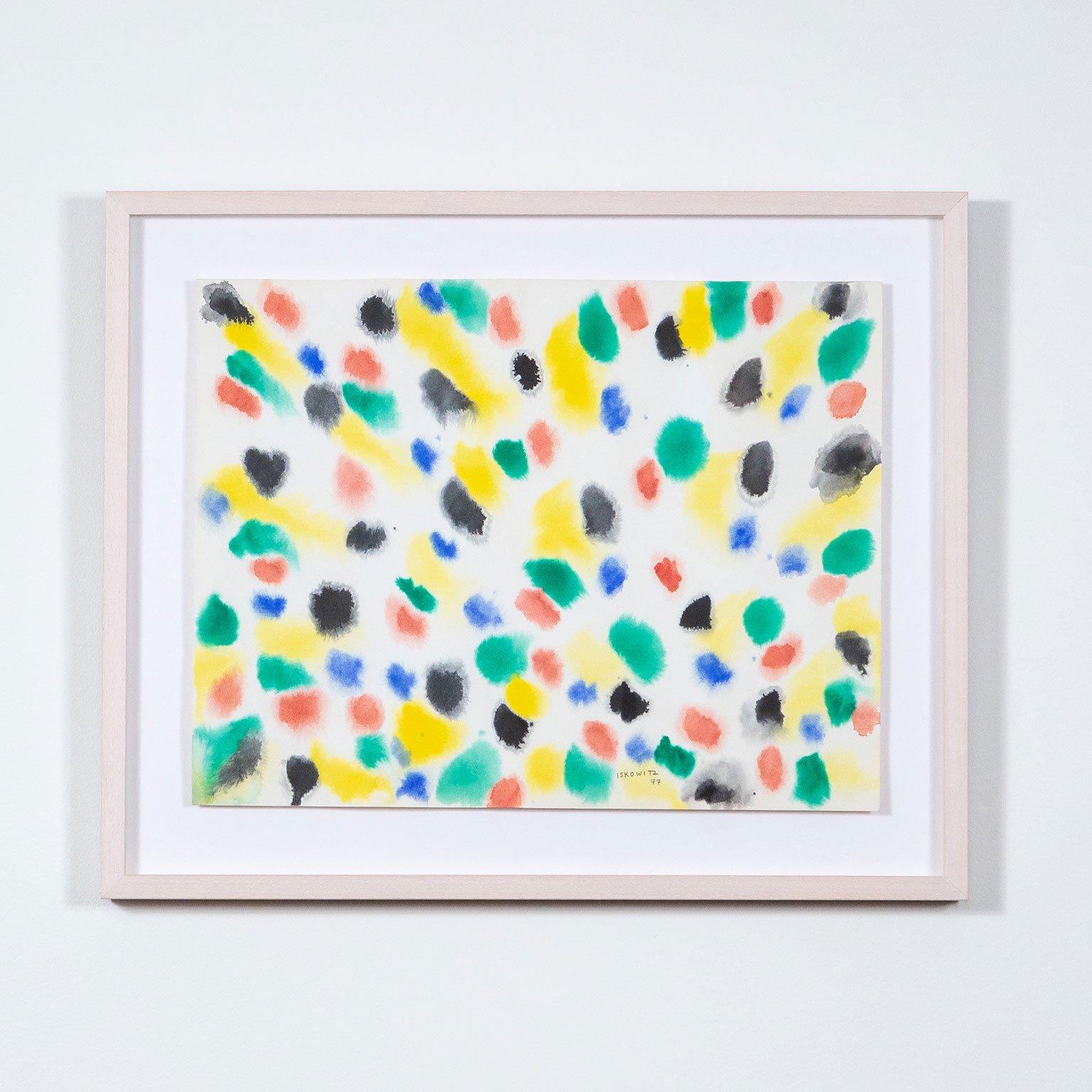 Untitled ("Confetti") - Painting by Gershon Iskowitz