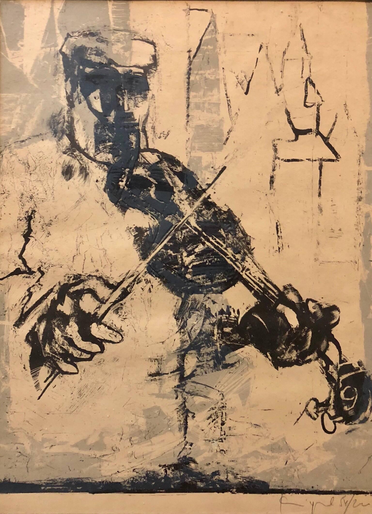 Shtetl Musician (Klezmer Playing the Violin, Sholem Aleichem)