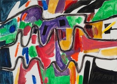 Gerson Leiber "A Concise View of the North Fork" Öl & Graphit auf Leinen, 2015