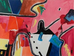 Gerson Leiber: „Das Malen ist ein Sport für Gerson Leiber.“ Öl und Graphit auf Leinen, 2017