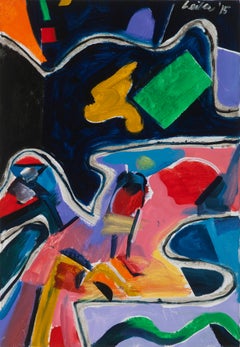 Gerson Leiber "I Hope for Controlled Chaos" Oil on Linen, 2015