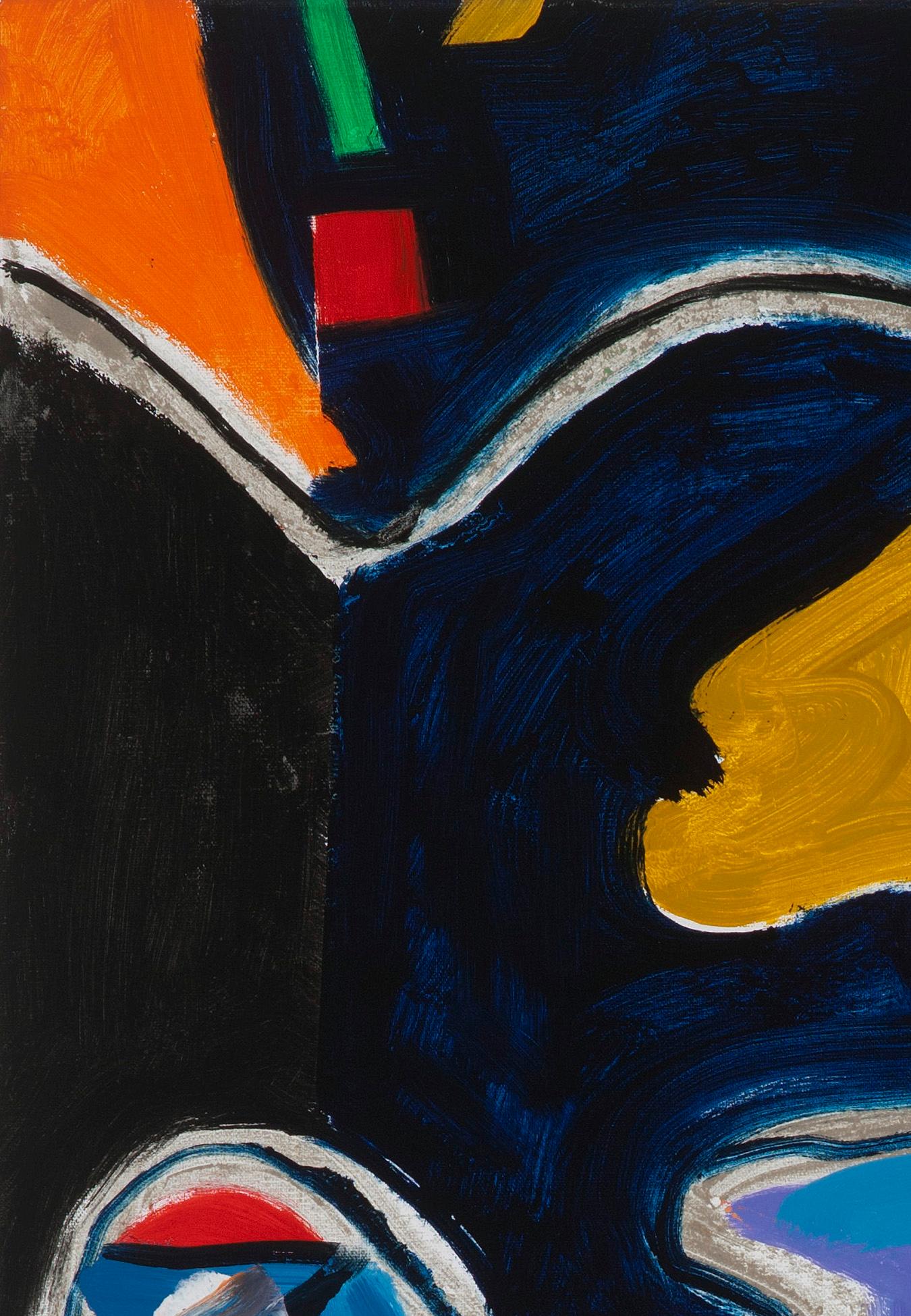 Gerson Leiber: „I Hope for Controlled Chaos“, Öl auf Leinen, 2015 (Expressionismus) im Angebot