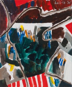 Gerson Leiber "I Remember Larry Fleishman Fondly" Oil & Graphite on Linen, 2015