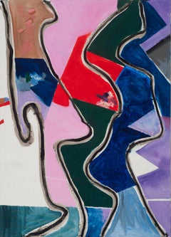 Gerson Leiber "Impassioned by Purple Prose" Oil on Linen, 2015