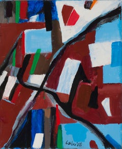 Gerson Leiber "There Is A Tug of Undeclared War Here" Oil on Linen, 2015