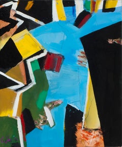 Gerson Leiber "Untitled Blue Skies" Oil and Graphite on Linen, 2013