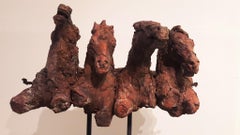 Battle Of Kadesh Bronze Sculpture Horses Neo Classic Contemporary In Stock