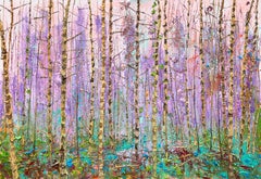De Mist the Fog Pittura a olio su tela Nature Outdoors Modern Tree In magazzino