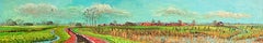 Ezinge Panorama Oil Painting on Canvas Dutch Landscape Nature In Stock 