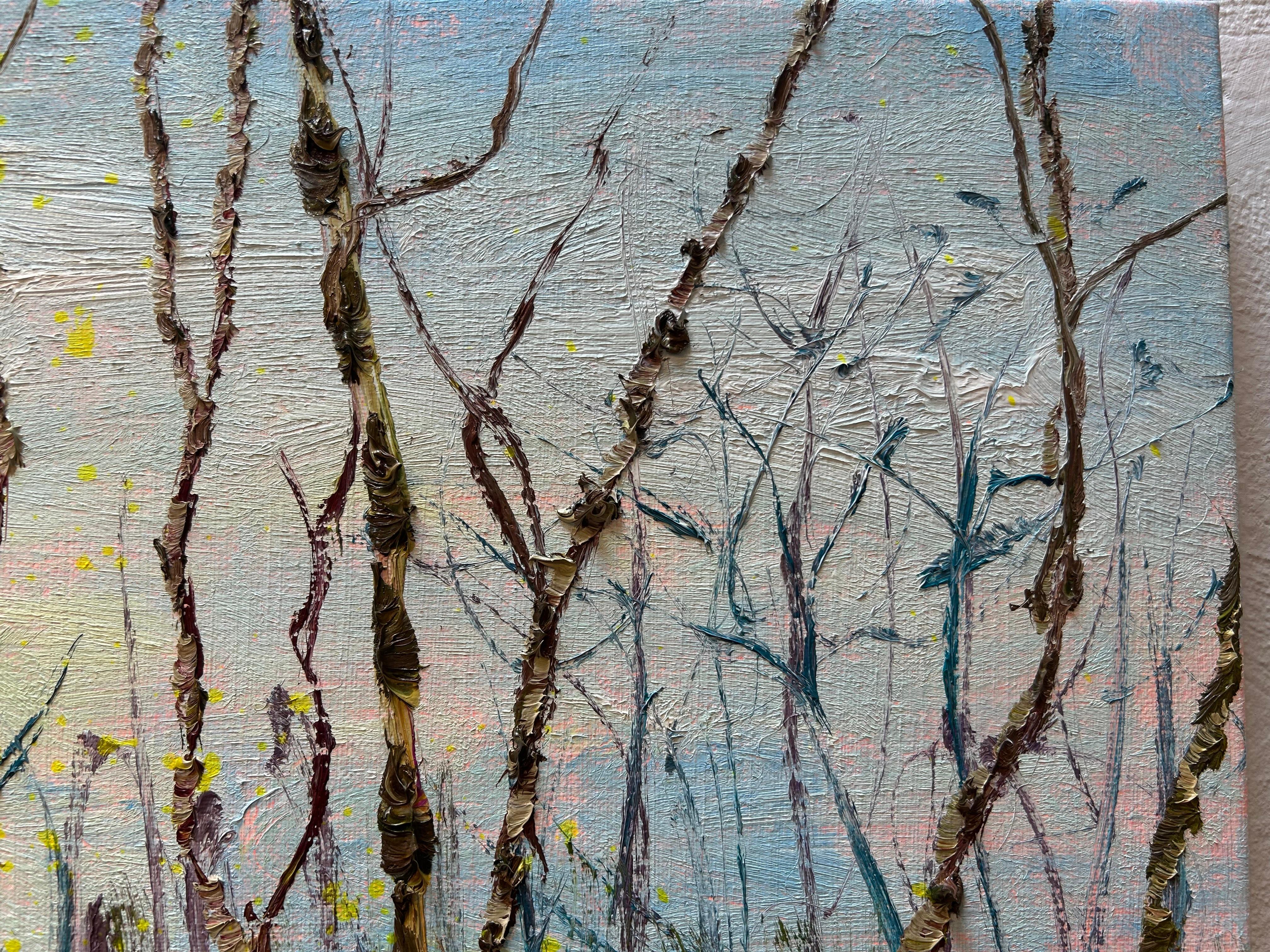 Kleine T, Ölgemälde auf Leinwand, Modernes Nature Forest Outdoors, auf Lager – Painting von Gertjan Scholte-Albers