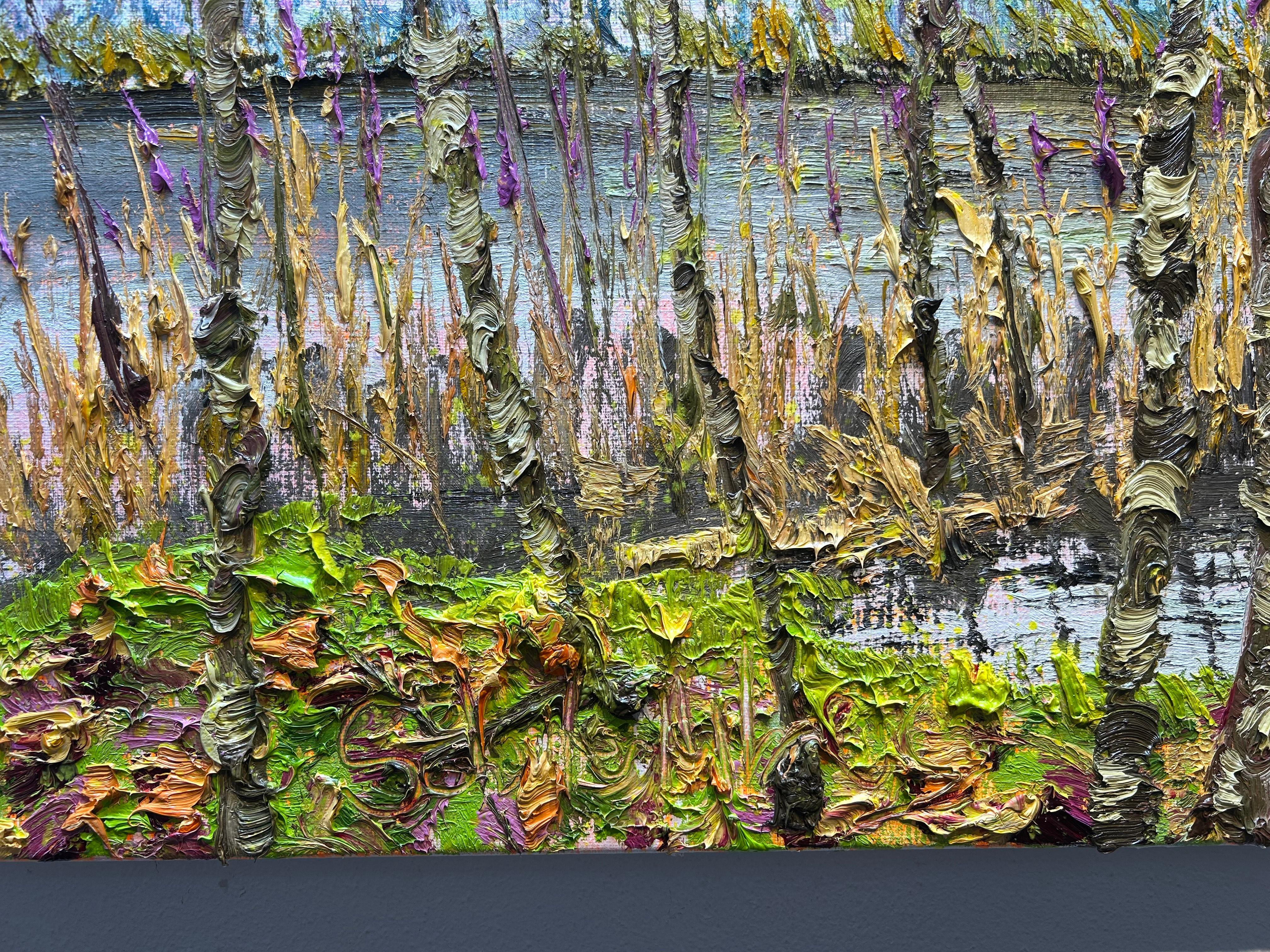 Kleine T, Ölgemälde auf Leinwand, Modernes Nature Forest Outdoors, auf Lager (Zeitgenössisch), Painting, von Gertjan Scholte-Albers