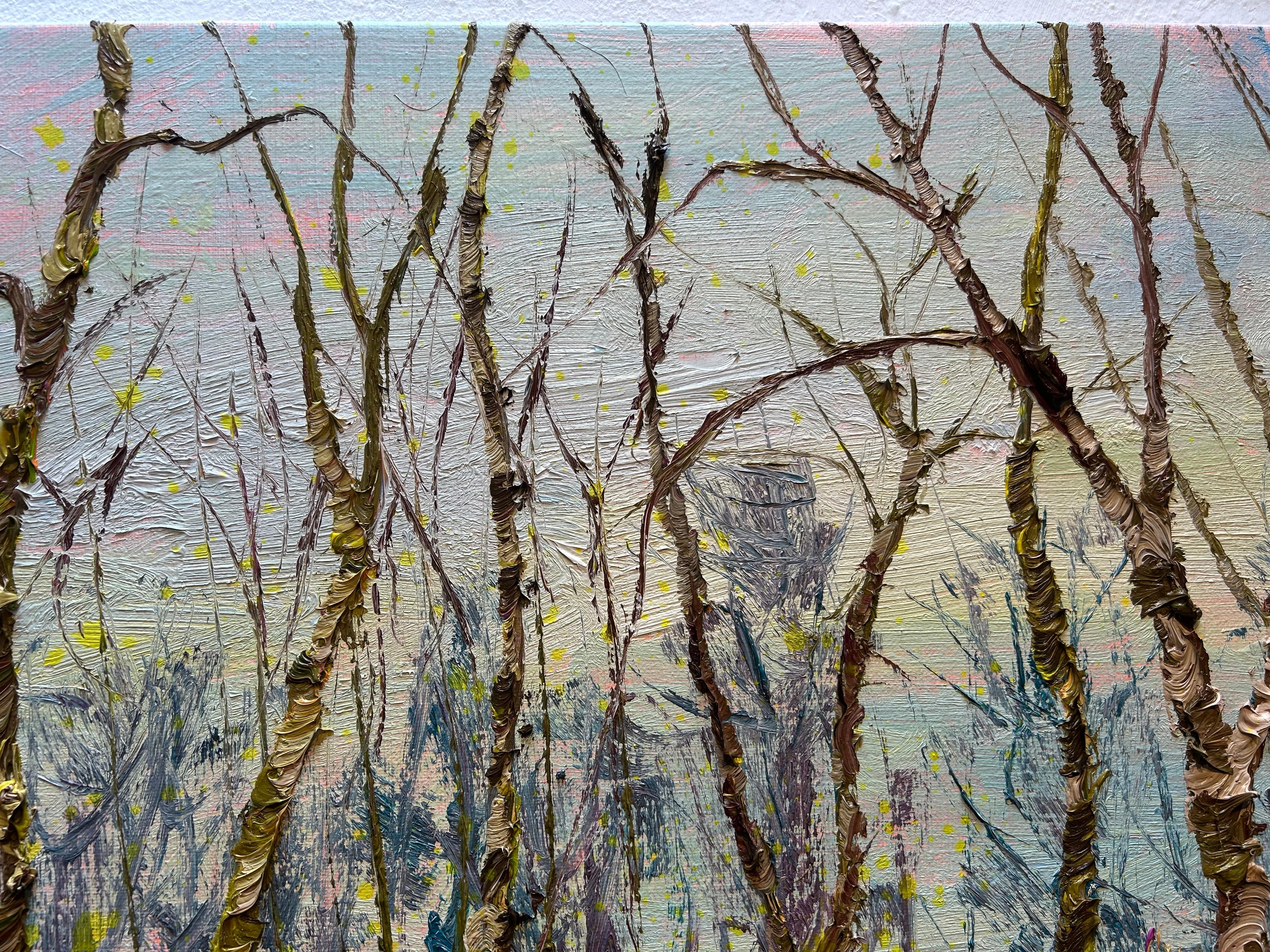 Kleine T, Ölgemälde auf Leinwand, Modernes Nature Forest Outdoors, auf Lager im Angebot 1