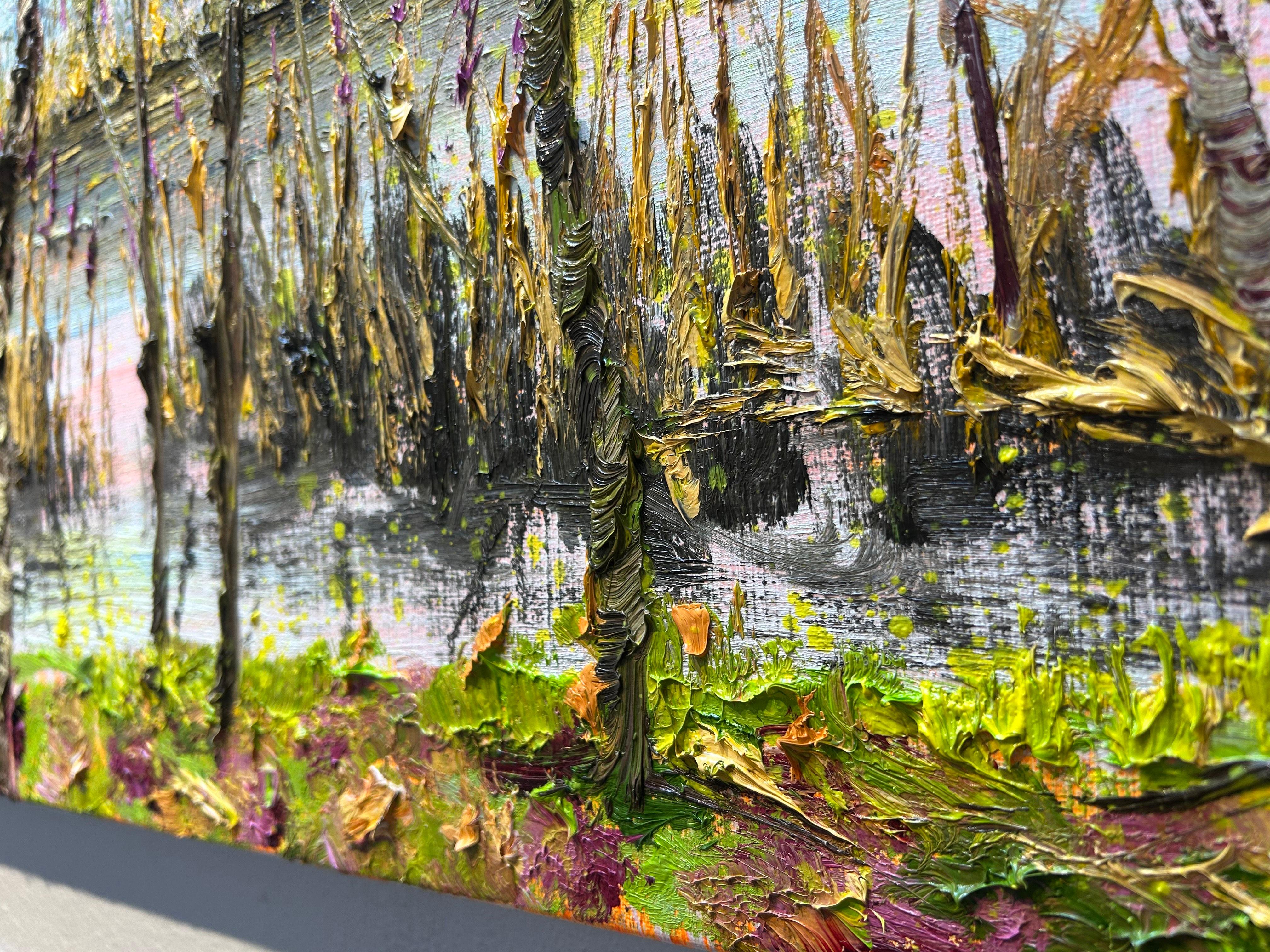 Kleine T, Ölgemälde auf Leinwand, Modernes Nature Forest Outdoors, auf Lager im Angebot 3