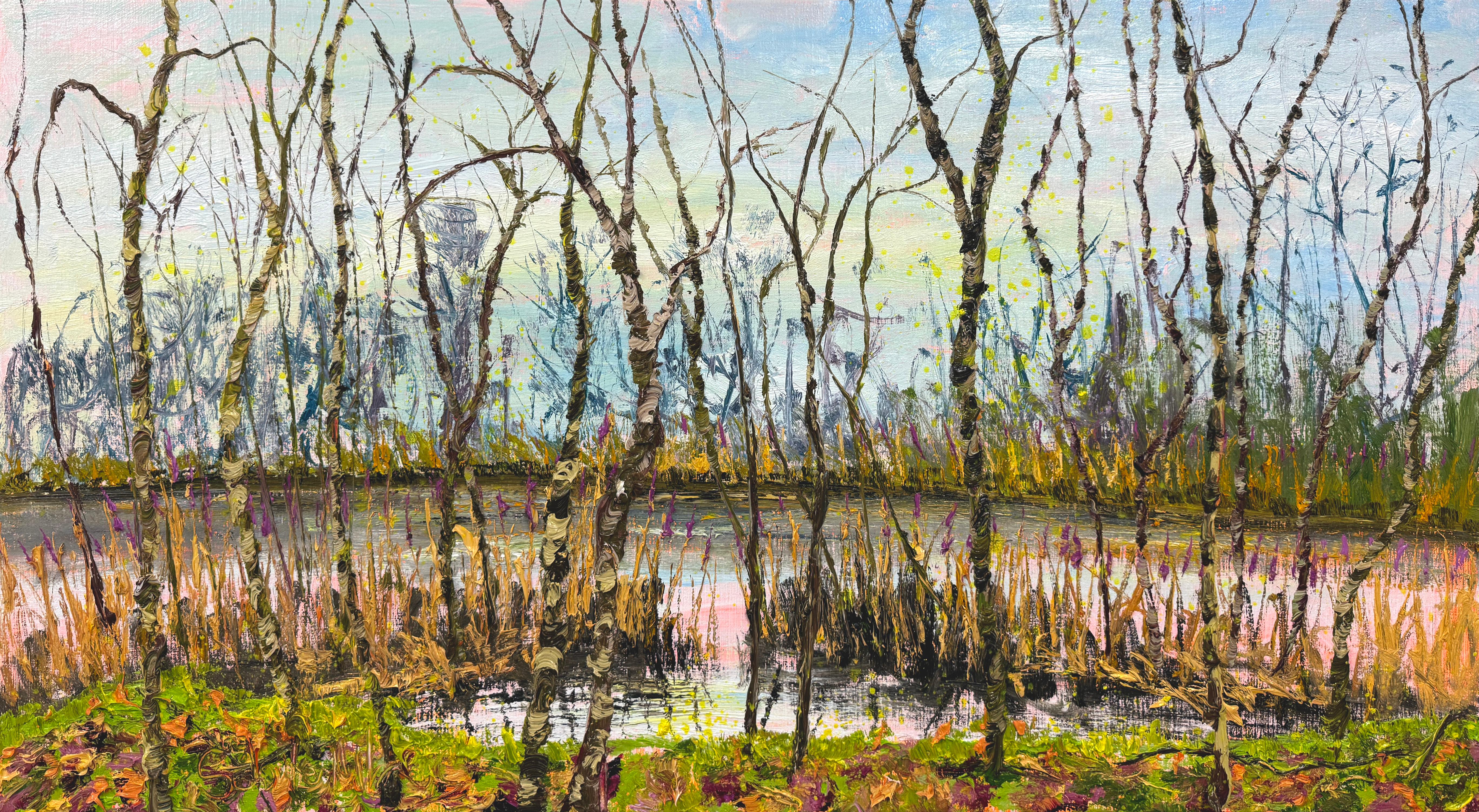 Kleine T, Ölgemälde auf Leinwand, Modernes Nature Forest Outdoors, auf Lager