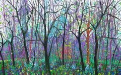 Selwerd 3 Oil Painting on Canvas Nature Tree Forest Modern Outdoors In Stock