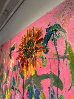 Tournesol Magenta M Pintura al Óleo sobre Lienzo Naturaleza Árbol Moderno Aire Libre En Stock