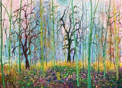 Winsum up to the Nines 3 peinture à l'huile sur toile paysage forêt arbres en stock