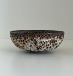 Gertrud and Otto Natzler Crater-Glazed Bowl, 1948