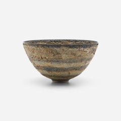 Gertrud and Otto Natzler Large Volcanic Bowl 1955c.