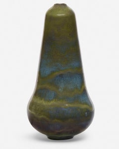 Gertrud and Otto Natzler Rare Mariposa Glaze Vase Form, 1963