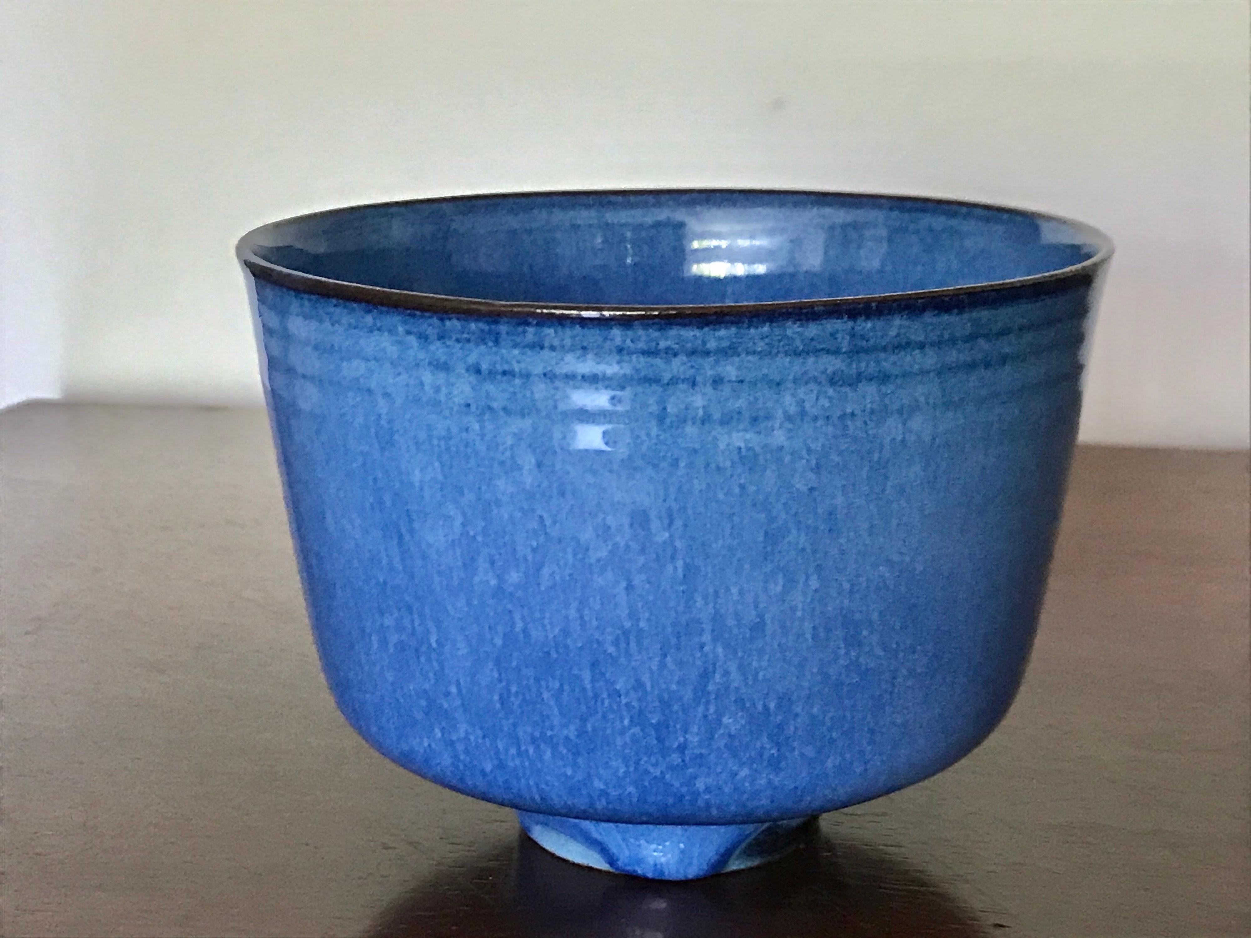 Ceramic Gertrud + Otto Natzler Studio Pottery Vase Bowl For Sale