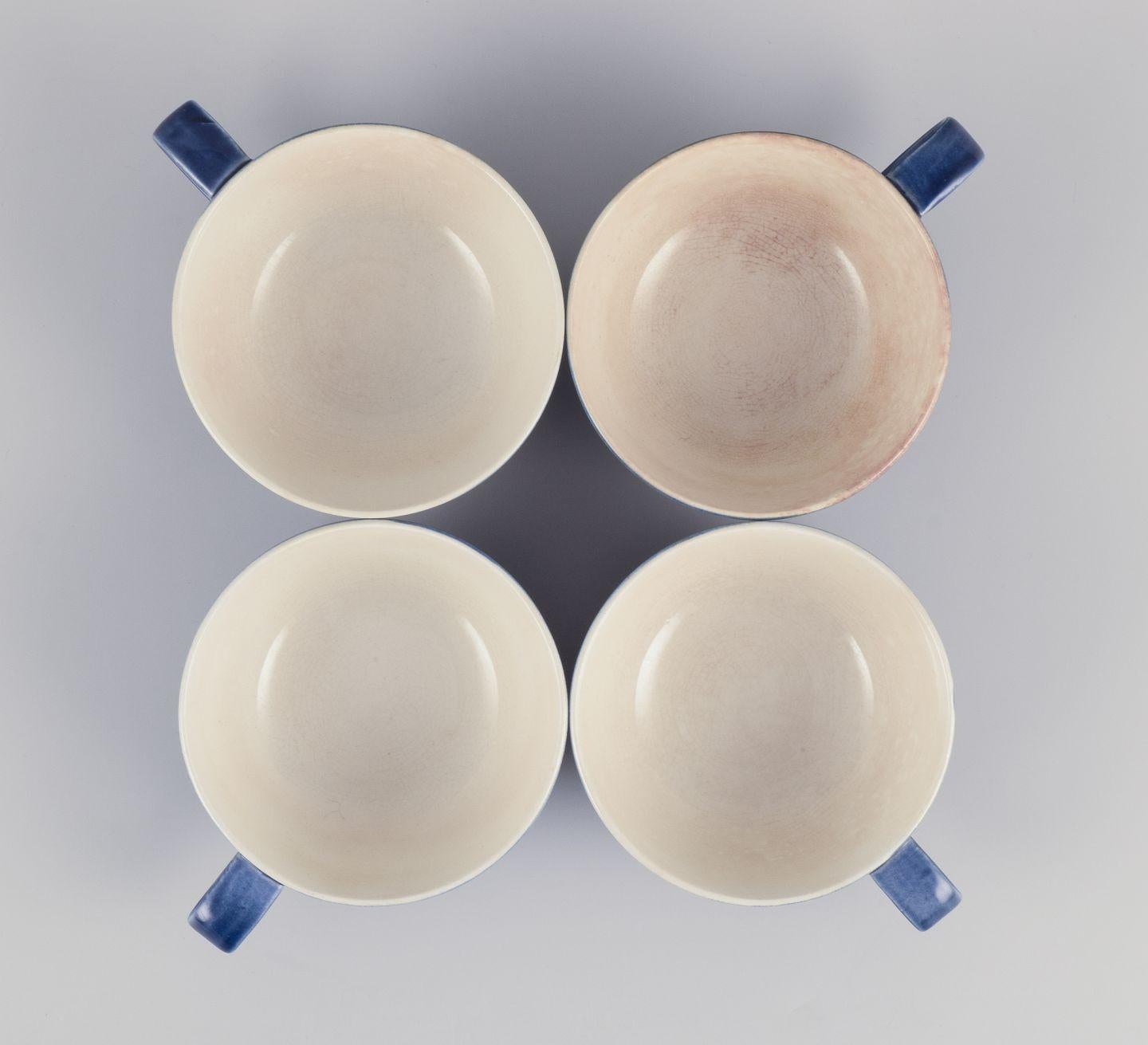 Gertrud Lönegren for Rörstrand. Set of four 