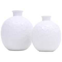 Gertrud Lönegren, Rare Set of 2 Capri Vases for Rörstrand, 1950s