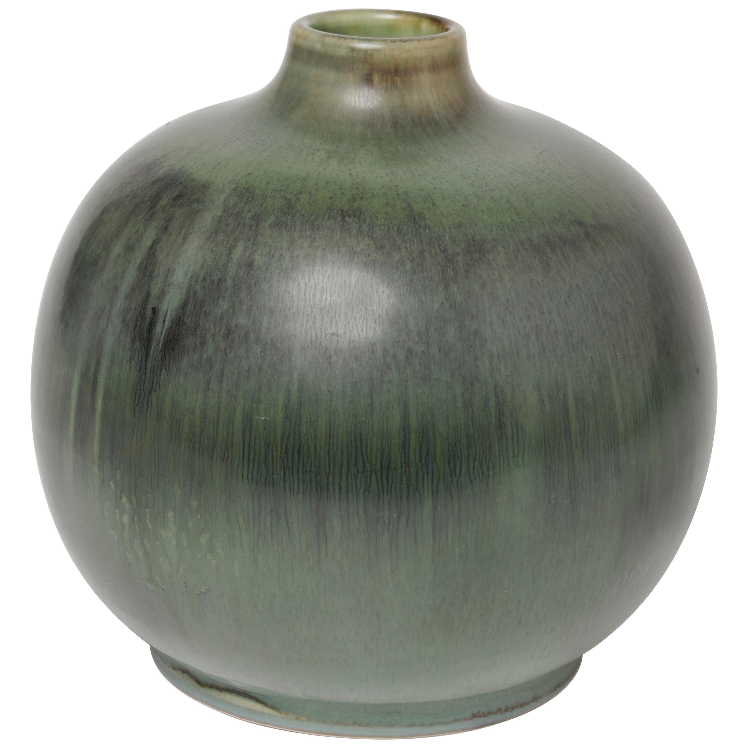 Gertrud Lönegren Stoneware Vase for Rörstrand, 1940s For Sale