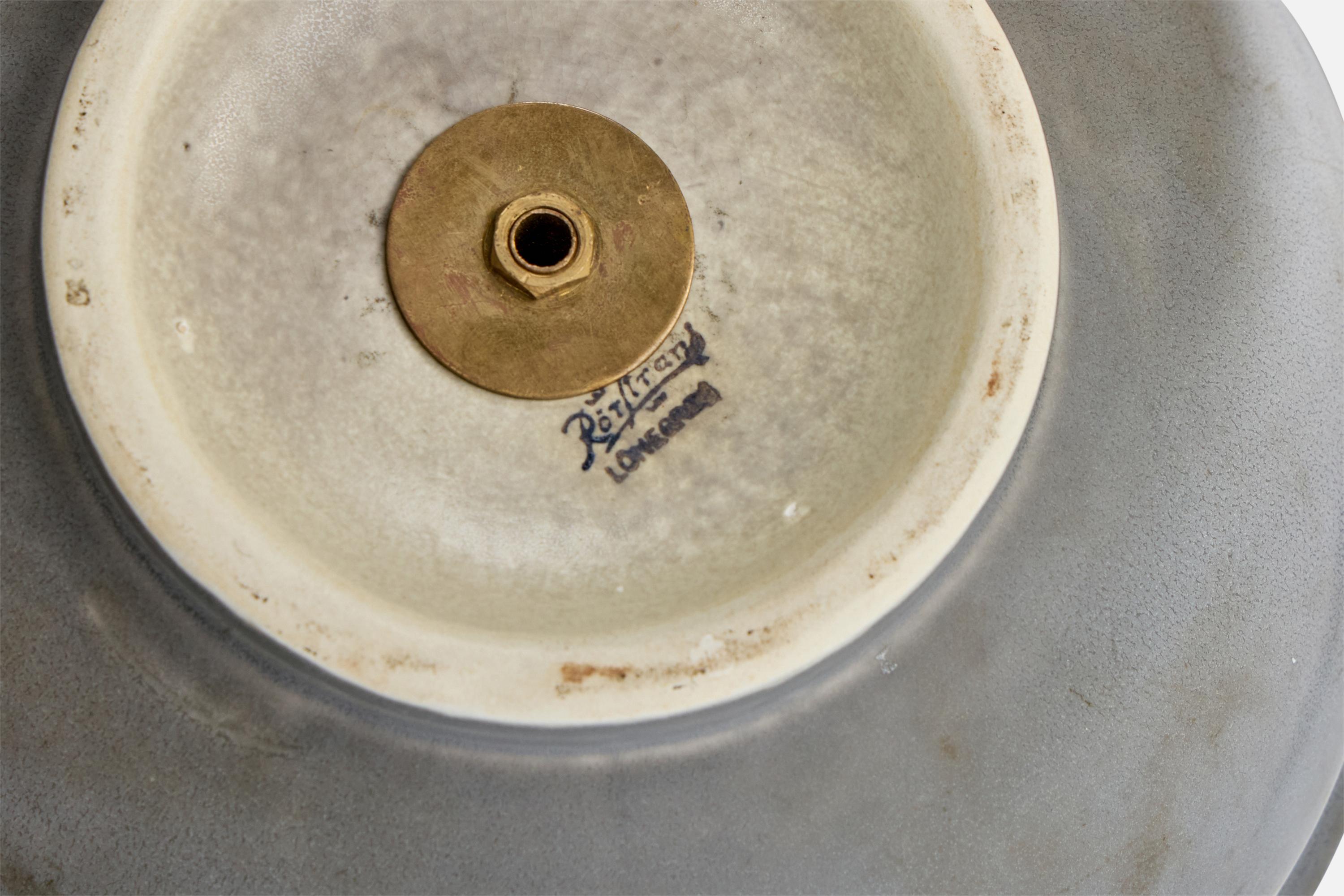 Gertrud Lönegren, Table Lamp, Stoneware, Sweden, 1940s For Sale 2
