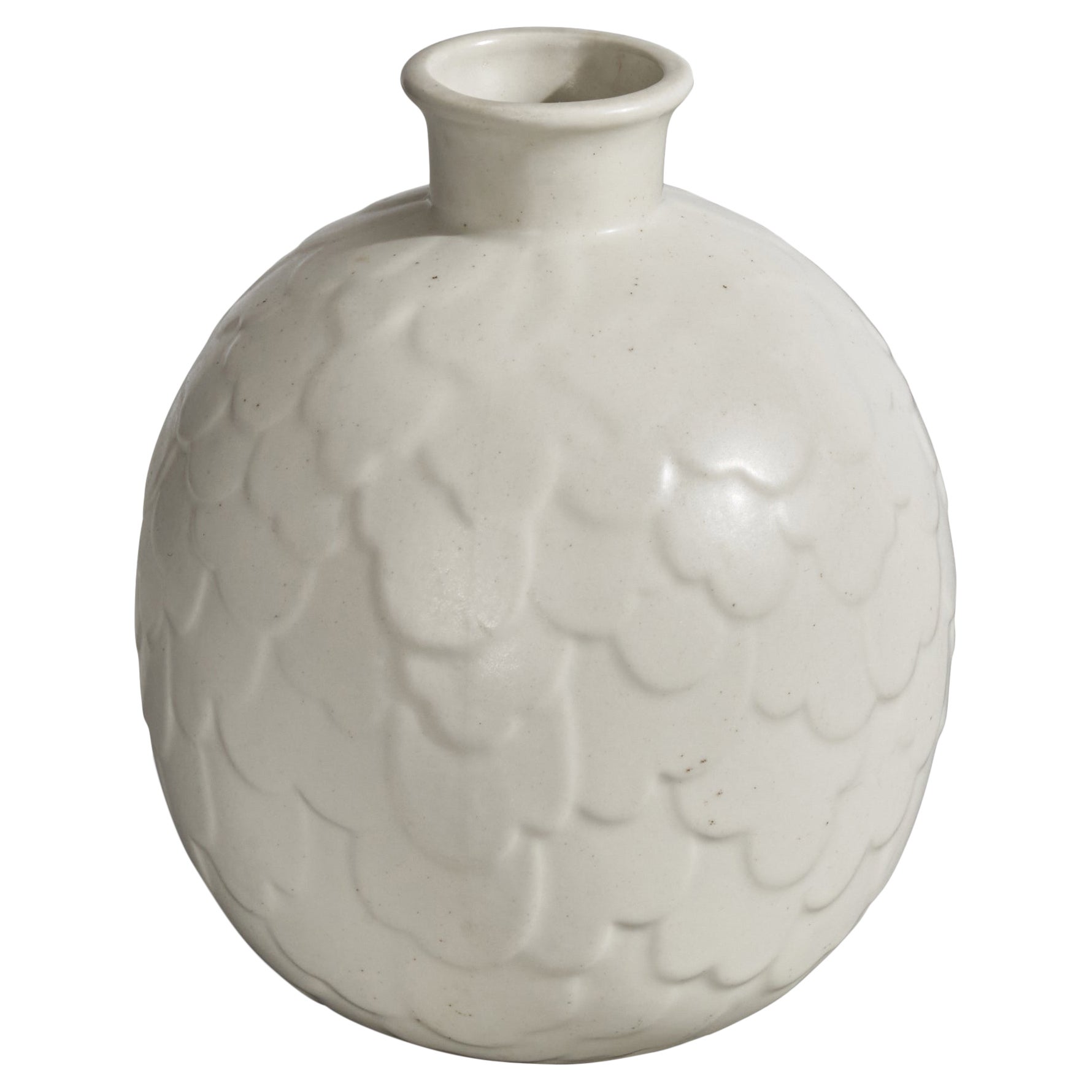 Gertrud Lönegren, Vase, Stoneware, Sweden, 1940s