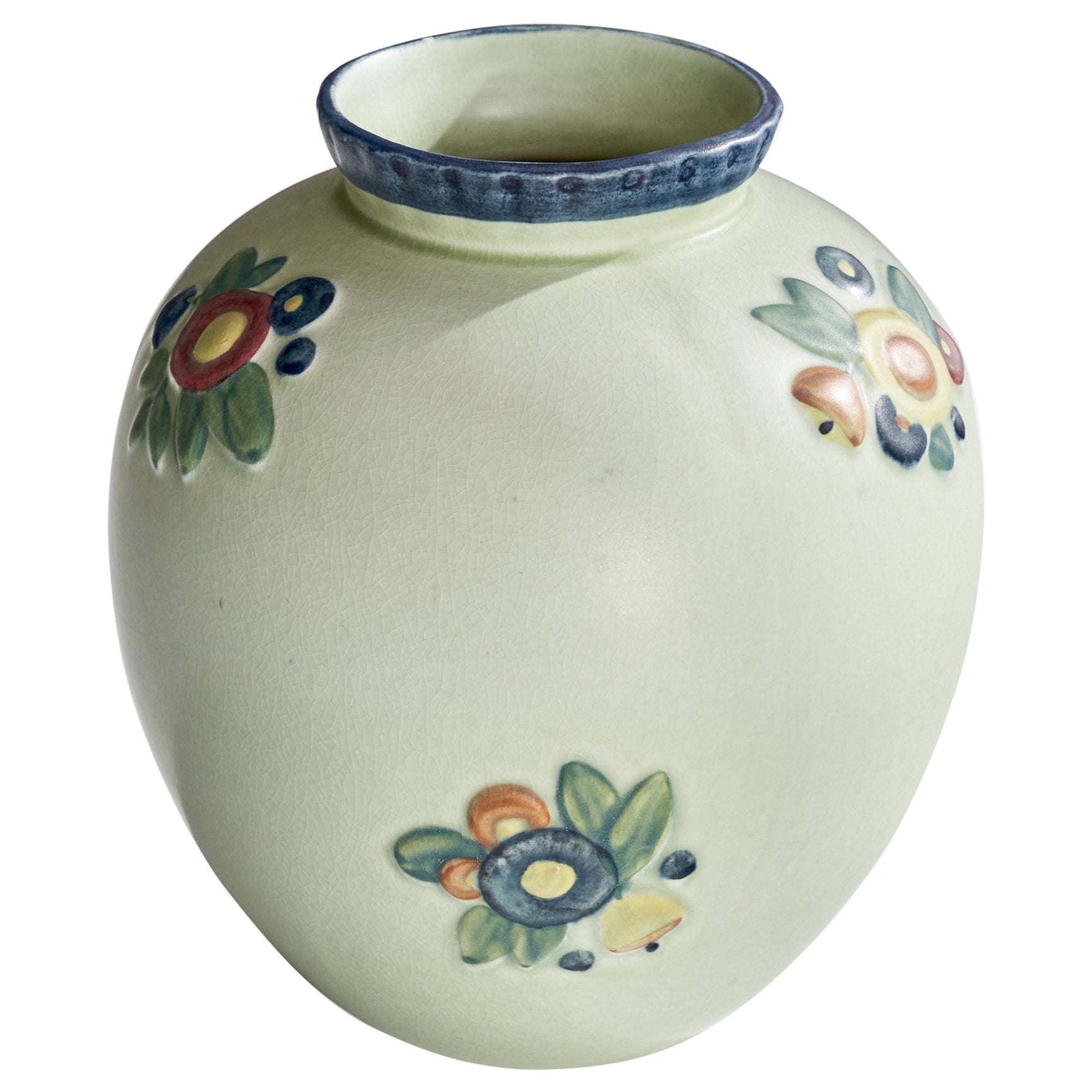Gertrud Lönegren, Vase, Stoneware, Sweden, 1940s