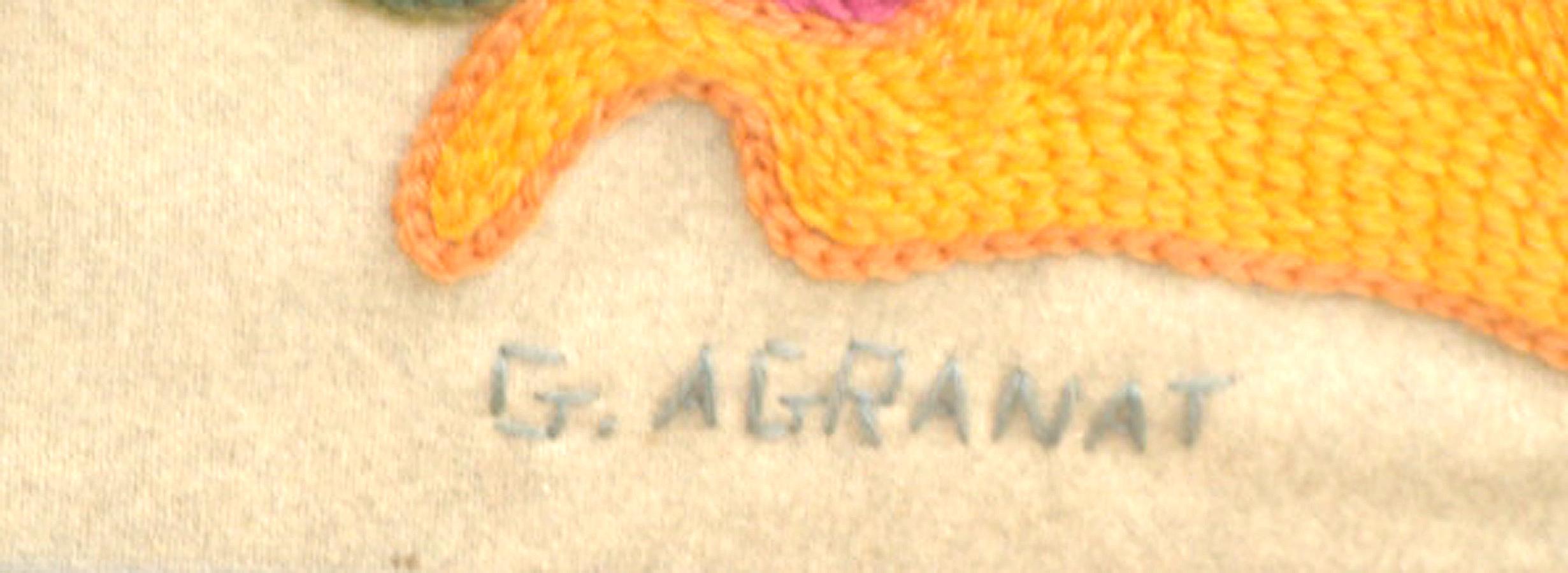 Appliqué Gertrude Agranat Modernist Textile Art For Sale