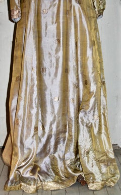 Gertrude Arzt of Huntington  Silk/Satin Metallic Gold Gown